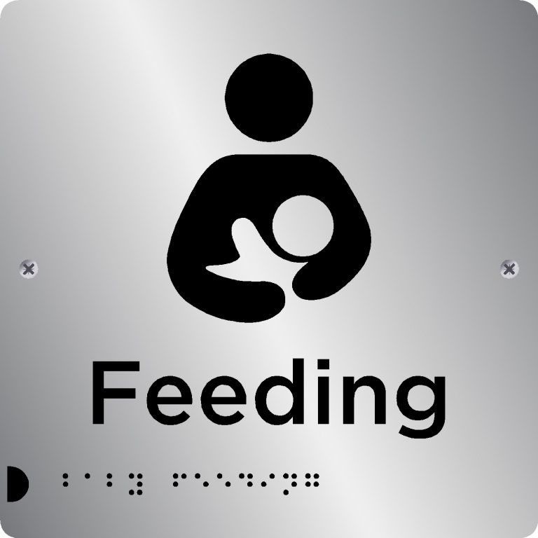 Baby Feeding sign Braille Signs